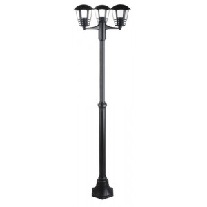 Stalp exterior Marseille 3xE27 metal/acril negru Rabalux