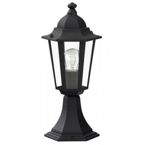 Veioza gradina Velence 1xE27 metal/sticla negru Rabalux RBL8206