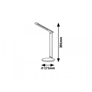 Veioza Osias LED 9W acril alb Rabalux