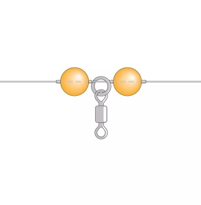 Bilute anti-soc Golden Catch G.Carp Shock Bead Rubber, Khaki (24 buc.) - Img 3