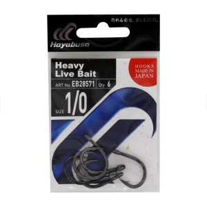 Carlige Hayabusa Heavy Live Bite LBT571 Black Nickel