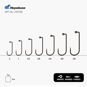 Carlige Hayabusa JIG153 Black Nickel (50 buc.) - Img 2