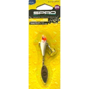 Lingurita Spinnertail SPRO ASP Speed Spinner UV, White Bleeder (16 gr.)