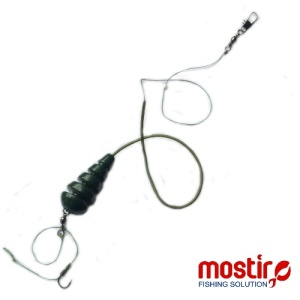 Montura Mostiro Plumb Feeder Inline, 75 gr. (1 ac)