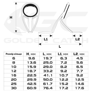 Set inele lanseta Golden Catch BKWLSG, Negru - Img 3