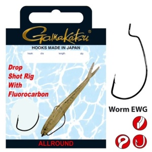 Carlige legate Gamakatsu BKD Drop Shot Rig W-EWG (2 buc.)
