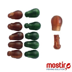 Conector rapid Mostiro Method Feeder, Brown&Olive (10 buc.)
