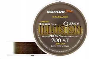 Fir monofilament Genlog Enso Illusion Feeder Brown, 200 m
