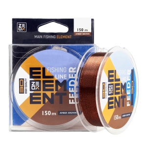 Fir monofilamet 3D ZEOX Element Feeder, Amber Brown (150 m)