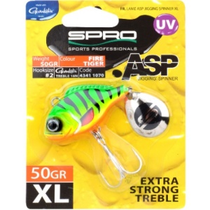 Lingurita Spinnertail SPRO ASP Spinner XL UV, Firetiger