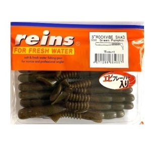 Twistere Reins Rockvibe Shad Green Pumpkin, 3 cm (1.2")
