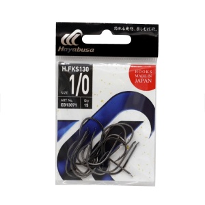 Carlige Hayabusa FKS130 Black Nickel (15 buc.)