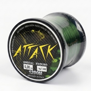 Fir Mono Attack Special Enduro, Verde, 1200 m