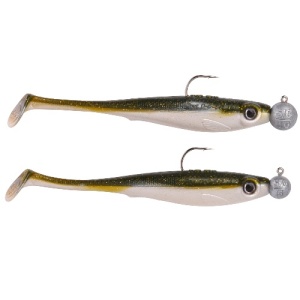 Kit 2 twistere SPRO Iris Pop-eye + 2 Capete twister Gamakatsu, Baitfish (10+14 gr.)