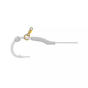 Micro-vartej cu anou Golden Catch G.Carp Micro Rolling Swivel with Ring (10 buc.) - Img 3