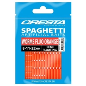 Momeala artificiala Cresta Spaghetti Pop-up Worms, 8-11-22 mm (45 buc.)