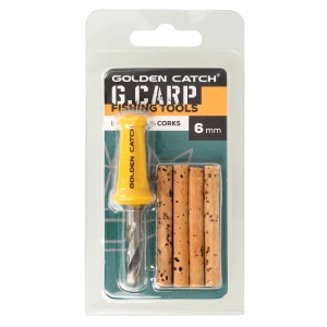 Set Fredel + Batone de pluta Golden Catch G.Carp Bait Drill&Corks - Img 2