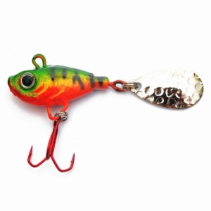 Spinnertail Profi Blinker Jig Fish, Green Fire Tiger