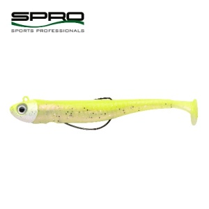 Swimbait SPRO Gutsbait, UV Lemon&Pearl, 11 cm (14 gr)