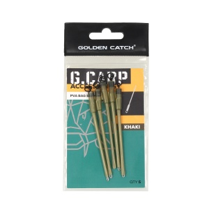 Tija Plumb PVA Bag Stems G.Carp Golden Catch, L (5 buc.)
