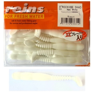 Twistere Reins Rockvibe Shad Mat White, 7.6 cm (3")