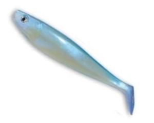 Twistere Shad Delalande GT, Pearl Blue Blue Black, 9 cm (4 buc.)