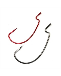 Carlige Gamakatsu Worm Offset EWG Black - Img 2
