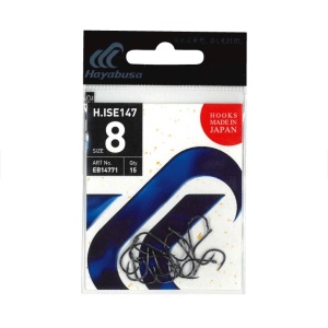 Carlige Hayabusa ISE147 Black Nickel (15 buc.)