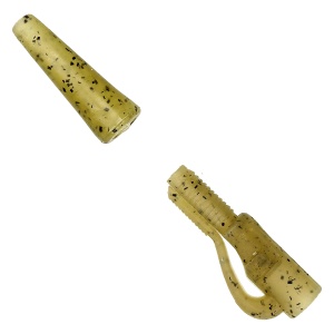 Clips cu opritor Golden Catch G.Carp Safety Lead Clip with Stops, Khaki (5 buc.)