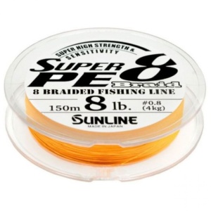 Fir textil Sunline Super PE X8, Orange (150 m)