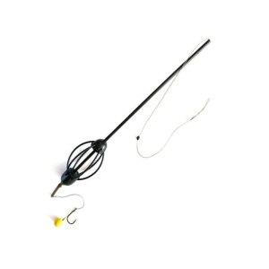 Montura Attack Carp cu momitor si tub antitangle, carlige Hayabusa + Pop-up