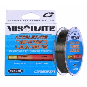 Fir inaintas conic Cresta Visorate Accelerate Tapered Leaders, 10x10 m