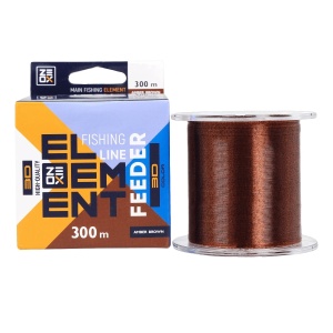 Fir monofilamet 3D ZEOX Element Feeder, Amber Brown (300 m)