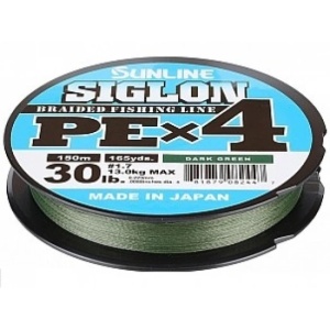 Fir textil Sunline Siglon PE X4, Dark Green (150 m)