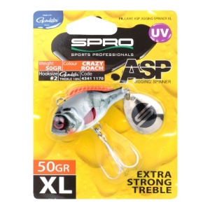 Lingurita Spinnertail SPRO ASP Spinner XL UV, Crazy Roach