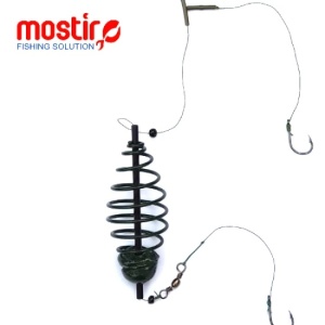 Montura Mostiro arc vopsit cu teu si fir textil (2 ace)