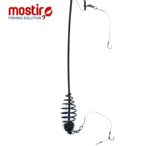 Montura Mostiro arc vopsit, tija, fir textil si fir de par (2 ace)
