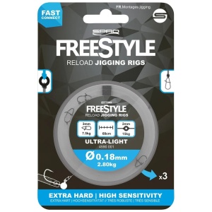 Monturi SPRO Freestyle Fluorocarbon, 68 cm (3 buc./set)