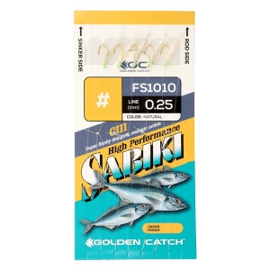 Taparine Sabiki Golden Catch FS1010, Natural (10 carlige)