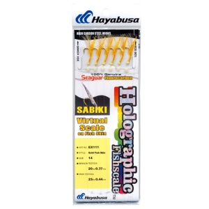 Taparine scrumbie Hayabusa Sabiki Gold Fish Skin (6 buc.)