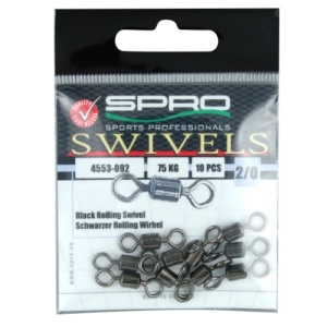 Vartej cilindric SPRO Forta Rolling Swivel (10 buc.)
