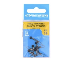 Vartej cu margea culisanta si agrafa Cresta Free Running Swivel Strong (6 buc.)