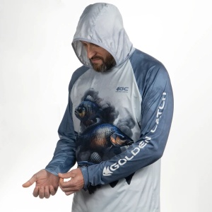 Bluza Golden Catch UV Protect Deep Water Sun Hoodie - Img 5
