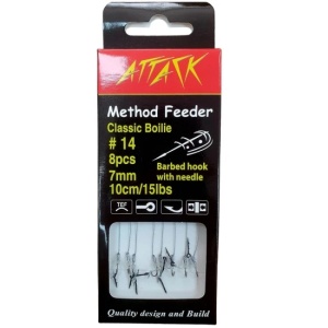 Carlige Legate Attack Method Feeder Rig Barbed Hook With Spike (8 buc.)