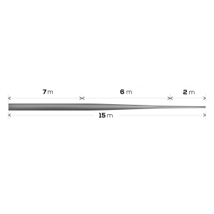 Fir inaintas Golden Catch G.Carp Shock Tapered Leader Conic, 5x15 m - Img 2