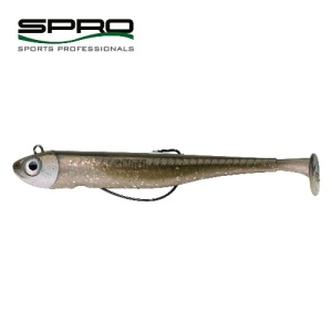 Swimbait SPRO Gutsbait, UV Olive&Pearl, 11 cm (14 gr)