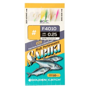 Taparine Sabiki Golden Catch F4010, Multicolor (10 carlige)