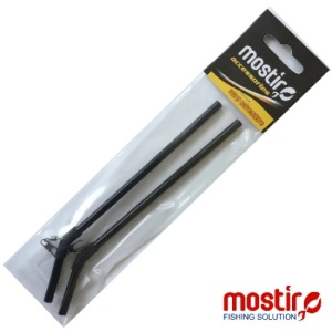 Anti-rasucitor Mostiro Feeder Black Master cu agrafa si vartej, 15 cm (2 buc.)