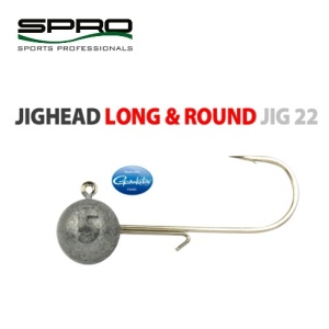 Cap twister rotund SPRO Gamakatsu Long & Round 22 (4 buc.)