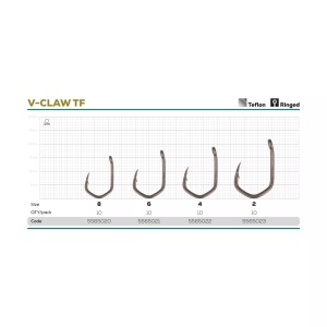 Carlige Golden Catch G.Carp V-Claw TF (10 buc.) - Img 2